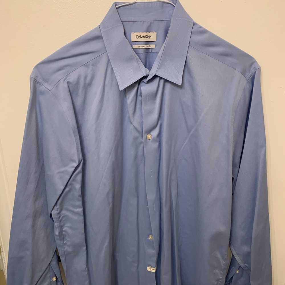 Calvin Klein shirt blue 16.5 32/33 worn 2x